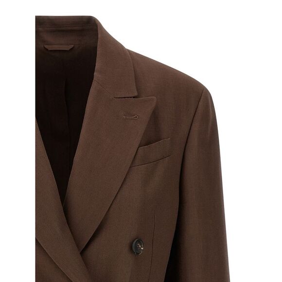 Brunello Cucinelli Women Double-Breasted Blazer - Picture 3 of 4